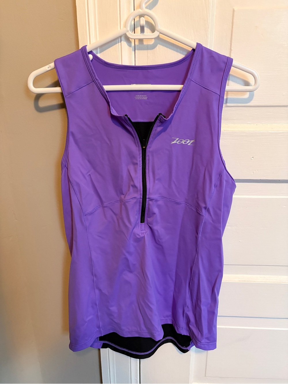 Zoot Women's Lavender Purple Zip-Front Tri Tank